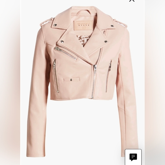 Women's Blank NYC Pink Moto Jacket - Picture 3 of 14